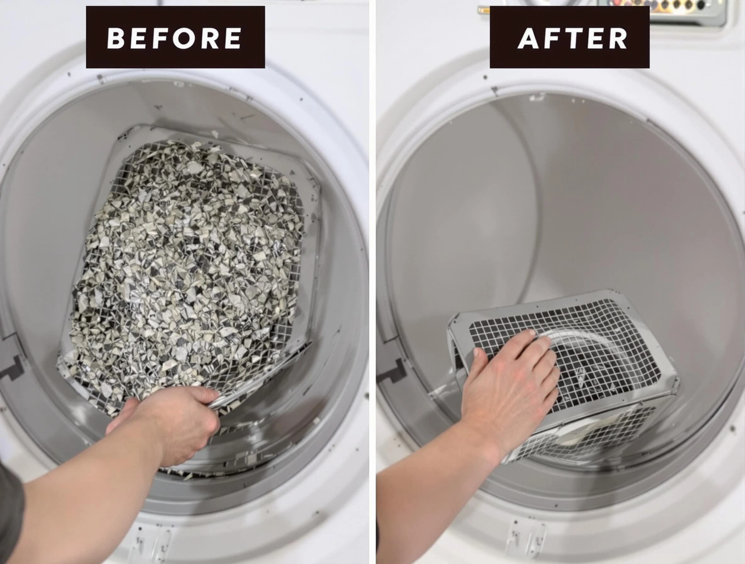 Professional lint trap cleaning by Weymouth Dryer Vent Cleaning in Weymouth