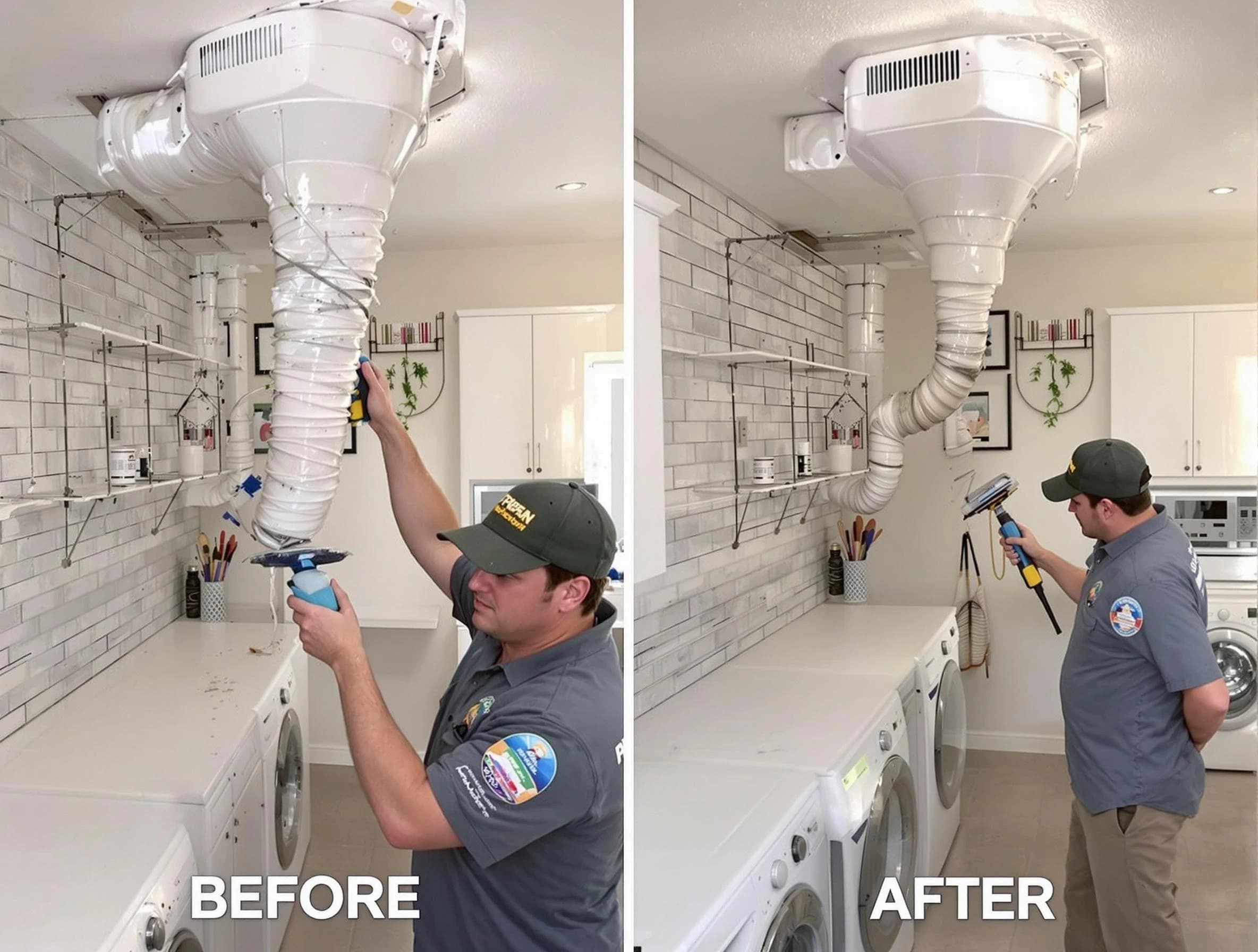 Professional dryer exhaust vent cleaning by Weymouth Dryer Vent Cleaning in Weymouth