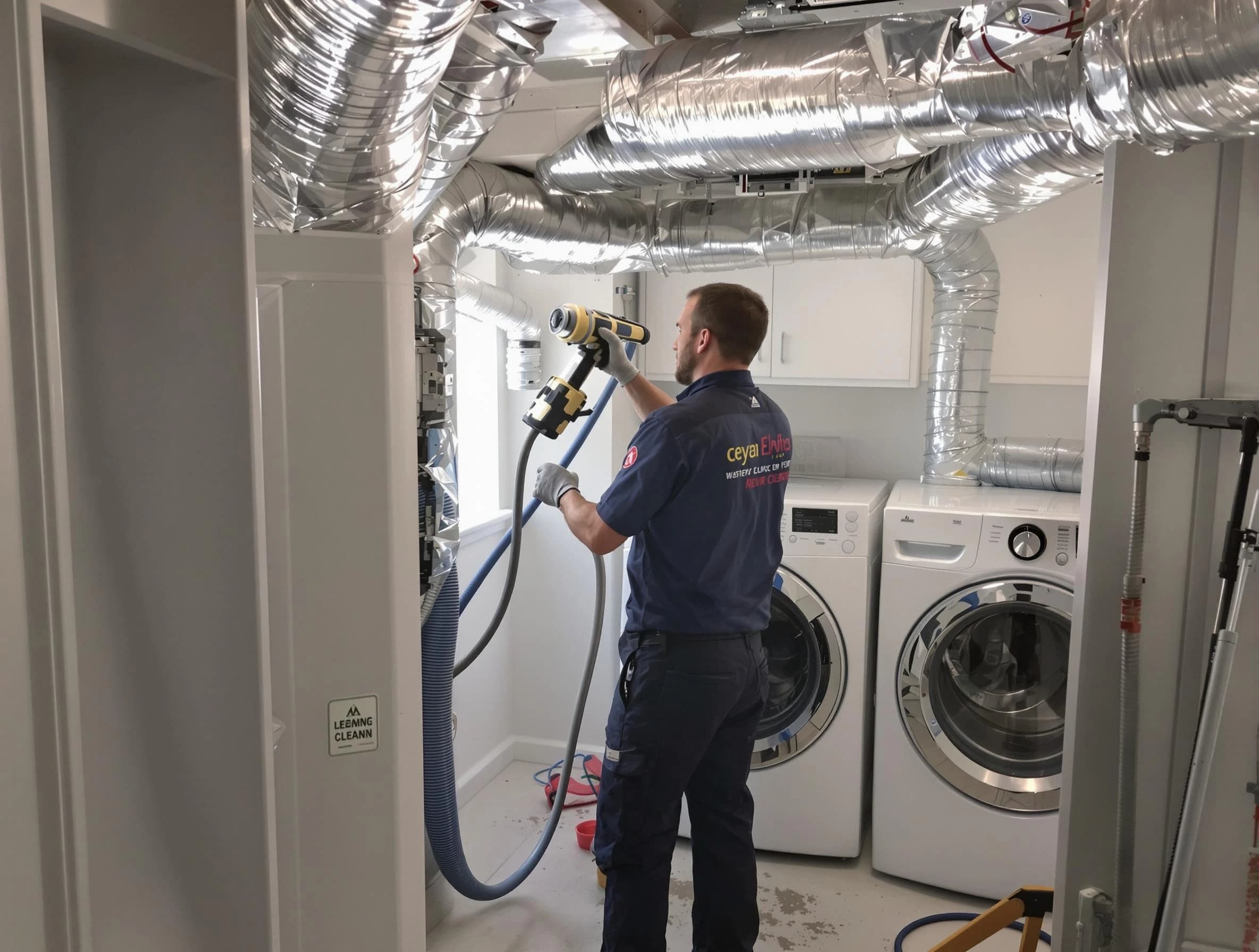 Weymouth Dryer Vent Cleaning specialist using advanced equipment for thorough duct cleaning in Weymouth