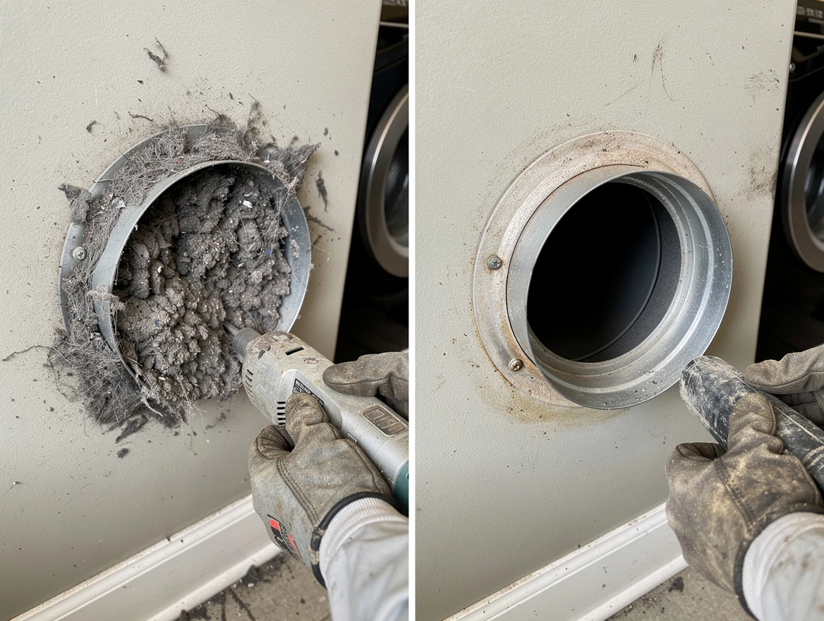 Professional clogged vent cleaning by Weymouth Dryer Vent Cleaning in Weymouth