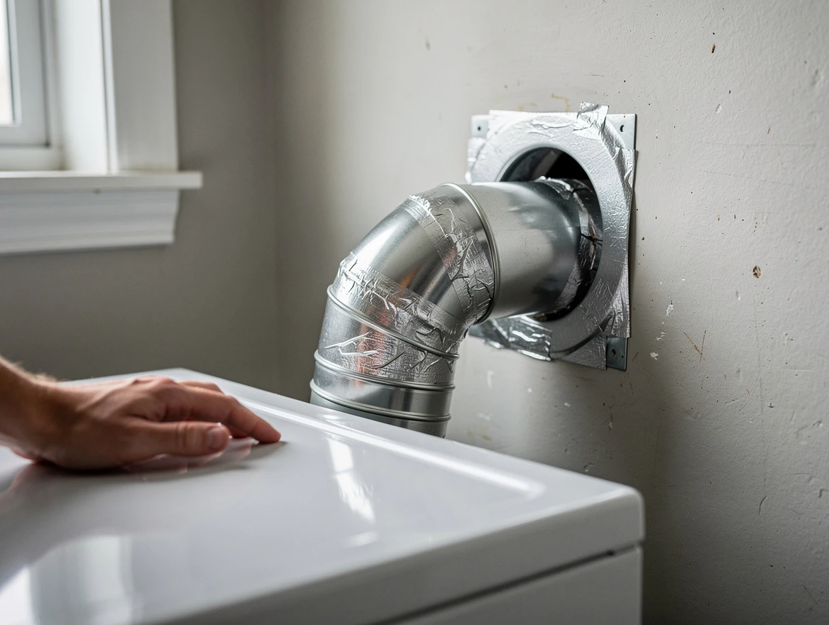 Weymouth Dryer Vent Cleaning expert performing professional dryer vent repair and installation in Weymouth