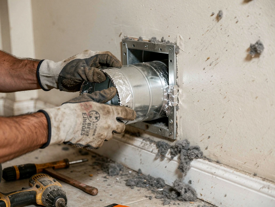 Professional dryer vent repair and installation by Weymouth Dryer Vent Cleaning in Weymouth